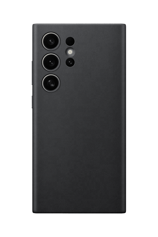 Samsung S24 Ultra Vegan Leather Case Black